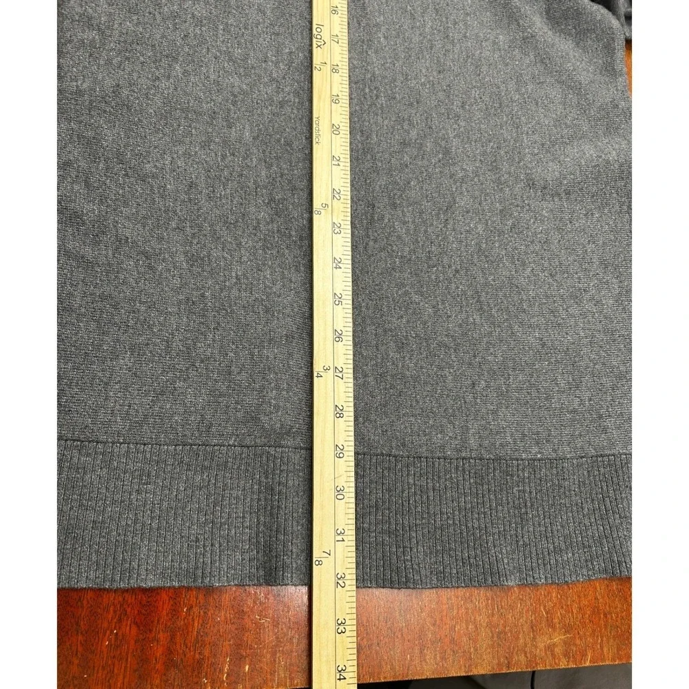 Soft Surroundings Sweater Tunic Women L Gray Cowl Neck Wool Cashmere Blend Cozy‎